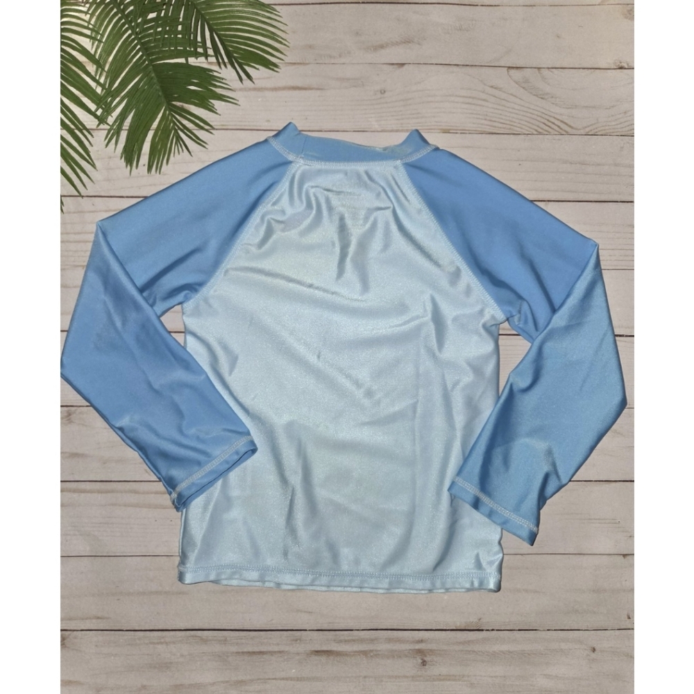 Pinkfong Baby Shark Swim Shirt, Summer, Beach, Fast Drying, Size 4T, Baby Blue - Picture 4 of 5